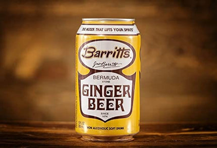 Barritt's Original Ginger Beer, Non-Alcoholic Soda Cocktail Mixer, 12 fl oz Cans, 12 Pack