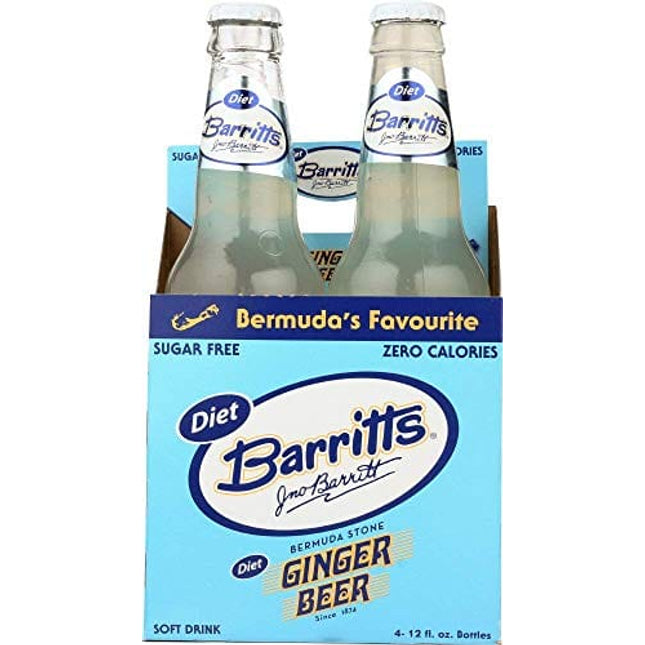 Barritts Soda 4pk Diet Ginger Beer