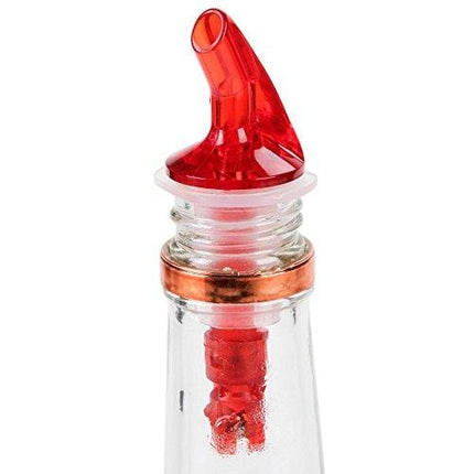 Bartender Gear Measured Pour Spouts for Half Gallon & 1.75 Liter Bottle Pourer - Auto-Measuring 1.5 oz (45 ml) Cork 25mm 6-pack