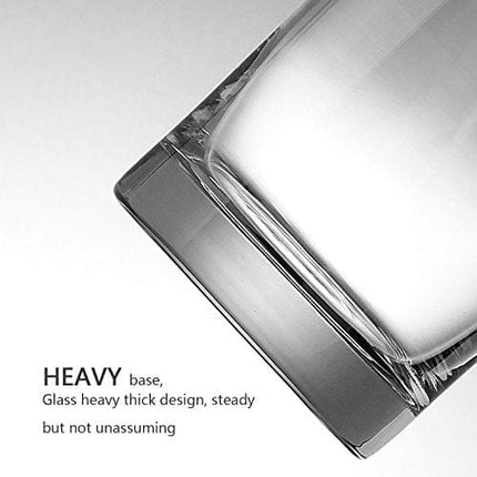Whiskey Glasses Set of 6,Premium 11 OZ Scotch Glass,Drinking Glassware,Short Glasses,Rock Style Old Fashioned Whiskey Glass Tumbler for Scotch, Cocktail, Liquor, Home Bar Whiskey Gifts for Men