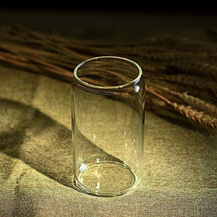 Large Beer glasses,20 oz Can Shaped Beer Glasses Set of 4,Elegant Shaped Drinking Glasses is Ideal Gift,Tumbler Beer Glasses Great for Any Drink and Any Occasion