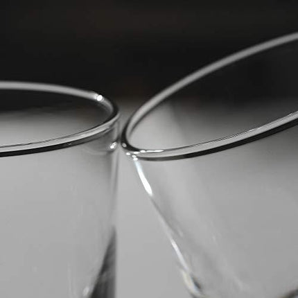 Rock Style Old Fashioned Whiskey Glasses 11 Ounce, Short Glasses For Camping/Party,Set Of 6