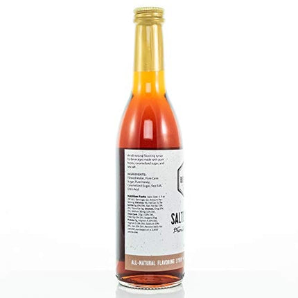 Bee in Your Bonnet Premium Flavoring Syrup - Made with Real Honey & Natural Ingredients - Perfect for Coffee Flavoring, Cocktails & Drinks - Salted Caramel Flavoring - 2 x 12 Ounce Bottles