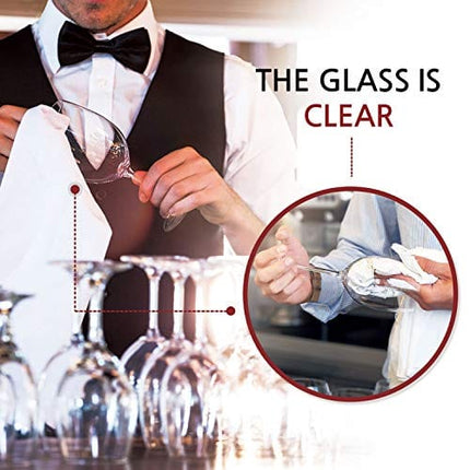 Belloel Microfiber Glass Polishing Cloths | Streak Free, Lint Free Shine Clarity Wine Glasses | Glass Cleaner Wipes | Crystal, Glasses, Screens, Fingerprints, Tarnish, Silver, Silverware, Jewelry… (1)
