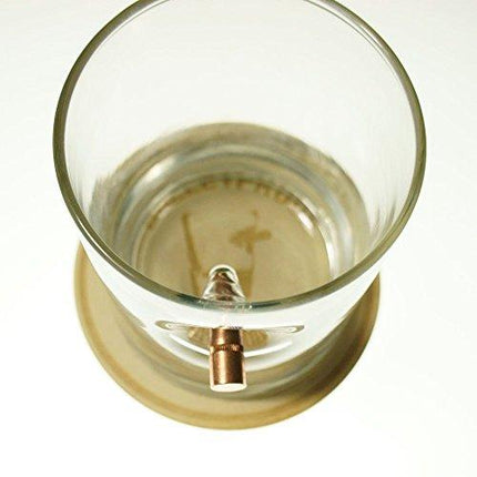 The Original BenShot Bullet Rocks Glass with Real 0.308 Bullet Made in the USA