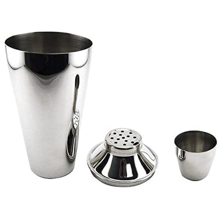 Better Houseware Personalized Cocktail Shaker, Stainless Steel 3-Piece, (893/P)