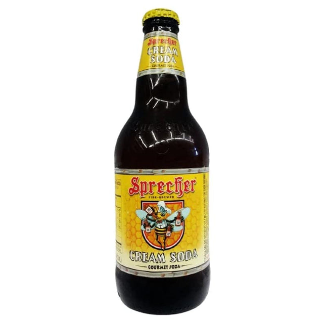 Sprecher Cream Soda - 16 oz (12 Glass Bottles) 24 Pack
