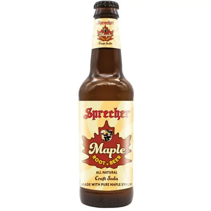 Sprecher Maple Root Beer - 16 oz (12 Glass Bottles) 24 Pack