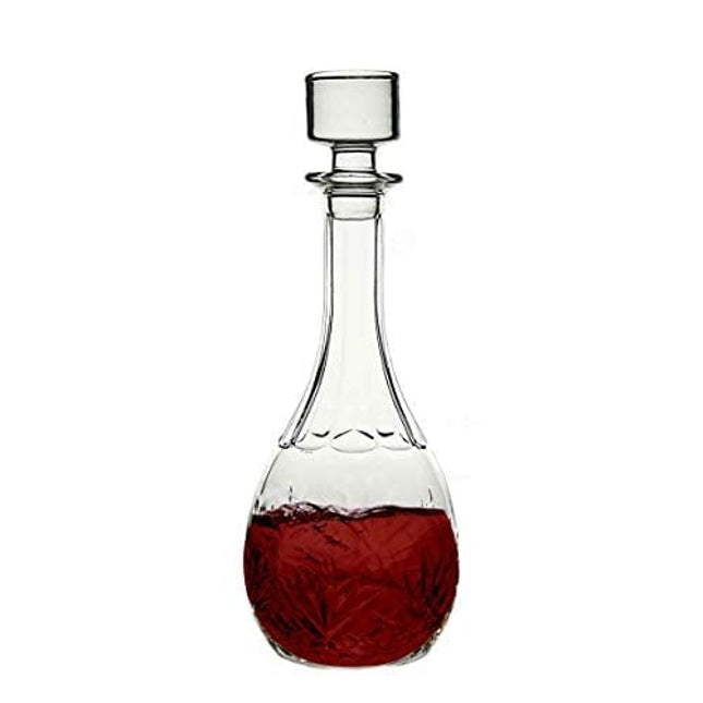 Bezrat Wine Decanter - 100% Hand Blown Lead-free Crystal Glass, Red Wine Carafe, Wine Gift, Wine Accessories