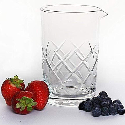 Set of 2 Cocktail Mixing Glass - Thick Weighted Bottom - Large 24oz 700ml