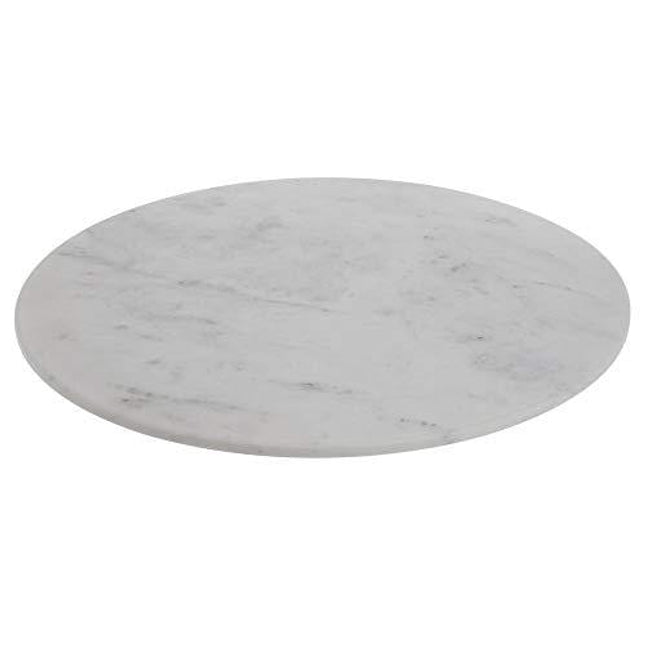 White Marble Lazy Susan - 15"Dia x 1 3/4"H