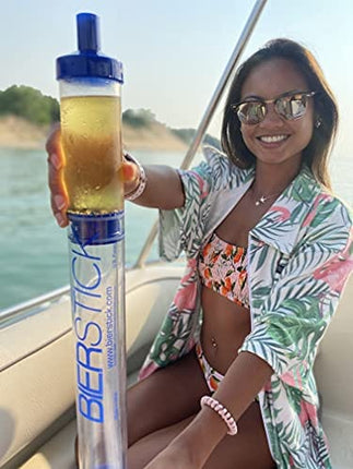 Bierstick 2.0 Beer Bong Syringe - College Gift Party Tool - Perfect for Tailgating, Spring Break, and Boat Parties - Funnel Holds 24oz with Removable Mouthpiece