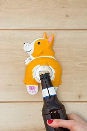BigMouth Inc. Corgi Butt Bottle Opener – Hilarious Wall Mounted Bottle Opener, Fun Home Bar Accessories – Makes a Great Gift Idea