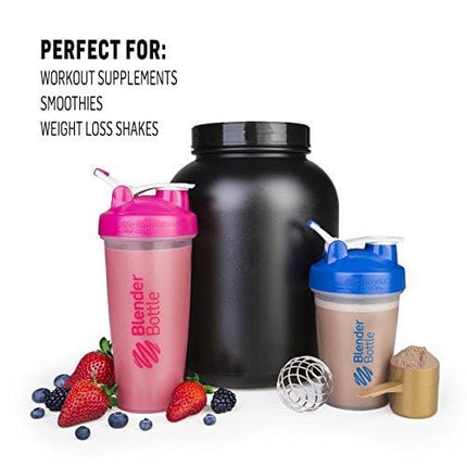 BlenderBottle Classic Loop Top Shaker Bottle, 20oz, Black