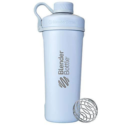 BlenderBottle Radian Insulated Stainless Steel Shaker Bottle, 26- Ounce, Arctic Blue