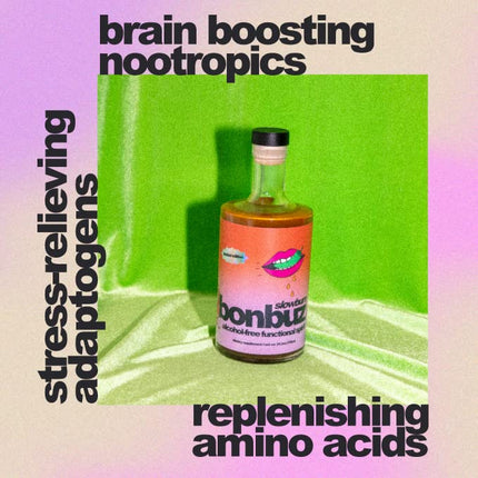 Slowburn by bonbuz alcohol-free alchemy spirit - 750ml (25.3 fl oz) - Spicy Non-Alcoholic Spirits, Low Calorie, Keto, Gluten Free, Sugar Free Dietary Liquor Replacement