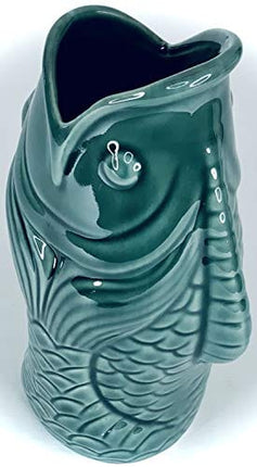 BonCera, Tiki Mug Cup - Stoneware Handmade Polynesian Design. Vintage Aloha Hawaiian Creative Designs. 14oz #TM-09