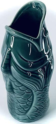 BonCera, Tiki Mug Cup - Stoneware Handmade Polynesian Design. Vintage Aloha Hawaiian Creative Designs. 14oz #TM-09