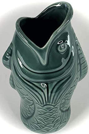 BonCera, Tiki Mug Cup - Stoneware Handmade Polynesian Design. Vintage Aloha Hawaiian Creative Designs. 14oz #TM-09