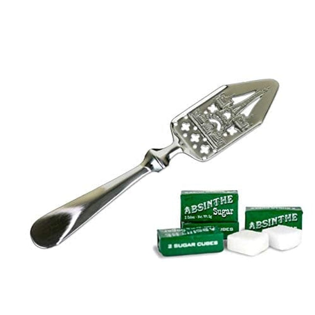 Eiffel Tower Absinthe Spoon (B) and 10 Sugar Cubes (5 packets) by Bonnecaze Absinthe & Home