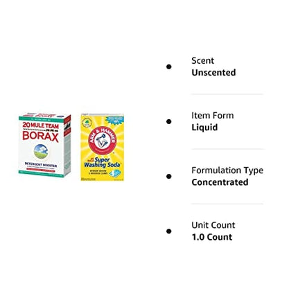 Mule Team Borax and Arm & Hammer Super Washing Soda Variety Pack