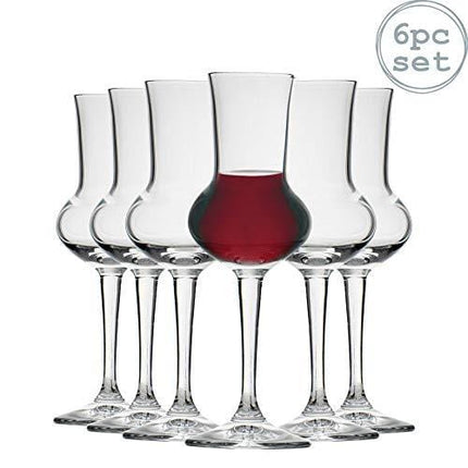 Bormioli Rocco Restaurant Grappa Liqueur Glass with Stem - 80ml - Pack of 6