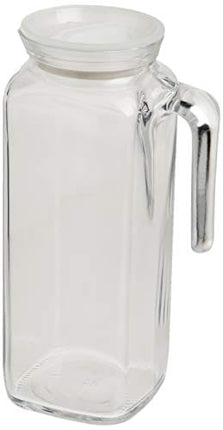 Bormioli Rocco Glass Frigoverre Jug with Airtight Lid 33.75oz, Set of 1, Frosted