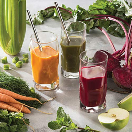 Bormioli Rocco SORGENTE Tall Drinking Glasses 15.5 Ounce Highball Glass (Set of 4) Mojito glass, Italian Made Bar Glasses, Glass Cups for Water, Juice, Beer, Drinks, Cocktails, Lead-Free Pint Glasses.