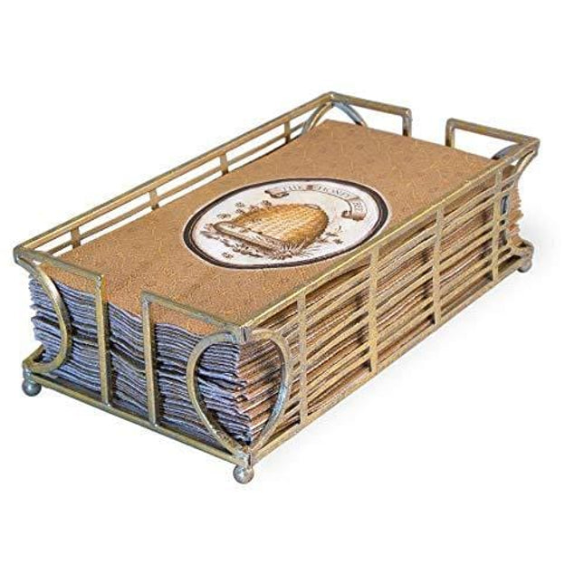 Boston International CAD18241 New York Guest Towel Caddy Gold Foil 8 .75 x 4 .75 inches