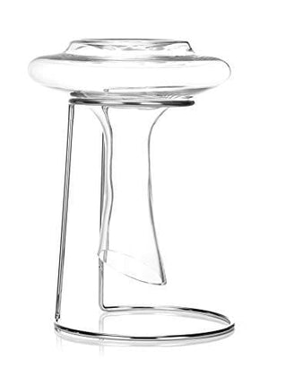 BTaT- Decanter with Drying Stand, Stopper, Brush and Beads, Hand Blown 100% Lead Free Crystal Glass, Wine Decanter, Wine Carafe, Wine Accessories, Red Wine Decanter, Wine Gift