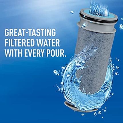 Brita Stream Cascade Water Filter Pitcher, Bordeaux, Large 12 Cup, 1 Count