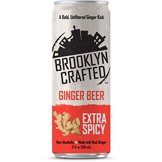 Brooklyn Crafted Extra Spicy Ginger Beer (24 pack, 12oz Can)