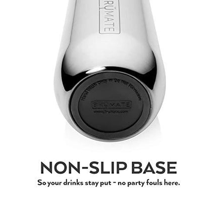 BrüMate 12oz Insulated Champagne Flute With Flip-Top Lid - Made With Vacuum Insulated Stainless Steel (Aqua)