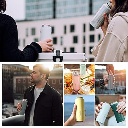 BrüMate Hopsulator Slim Can Cooler Insulated for 12 oz Slim Cans