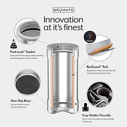 BrüMate Hopsulator Slim Can Cooler Insulated for 12 oz Slim Cans
