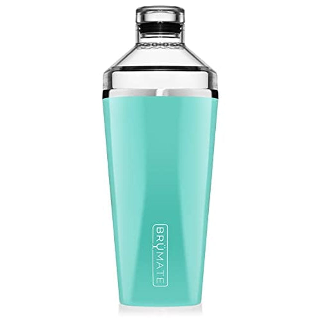BrüMate Shaker, 20oz Triple-Insulated Stainless Steel Cocktail Shaker (Aqua)