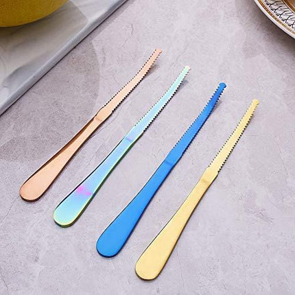 BUBERO Grapefruit Knife Sets Stainless Steel Serrated Citrus Knives, Suitable for Oranges and Kiwi fruit