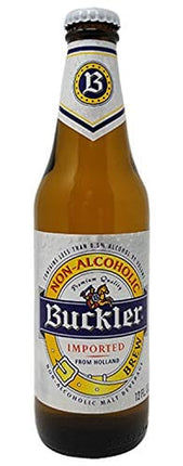 Buckler Non-Alcoholic Beer, Imported From Holland, 12 fl oz (24 Glass Bottles)