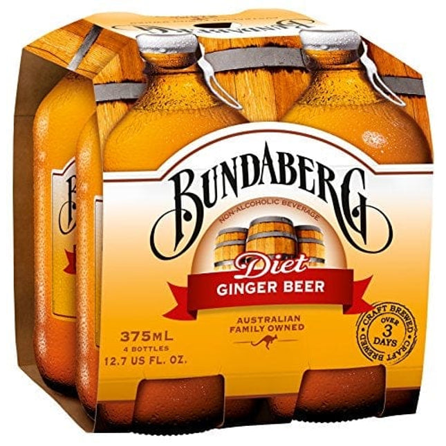 Bundaberg Diet Ginger Beer, 375 Ml (Pack of 24)
