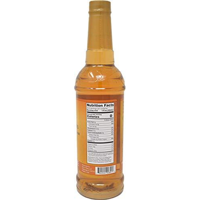 Jordan's Skinny Syrups Sugar Free Butter Toffee Coffee Syrup 750 mL Bottle with By The Cup Syrup Pump