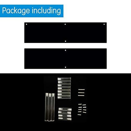 BYCY 2 Tier Black Acrylic Display Stand Cupcakes Holder, Dessert Display Riser for Great Event, Birthday Party, Wedding Party (1 Pack - 16" x 6.9" x 4.25")