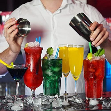 Cocktail Shaker Set, Cadrim Mixology Bartender Kit, 17-Piece Stainless Steel Bar Set with Acrylic Stand, Martini Shaker Bartending Tools for Home or Parties