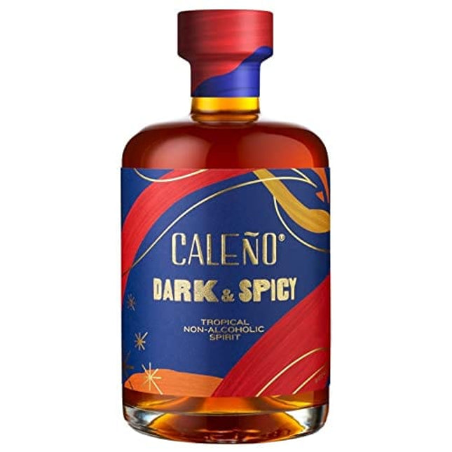 Caleño Dark & Spicy | Non Alcoholic Spirit | Tropical Flavoured Rum Alternative | Low Calorie and Sugar Free | Gluten Free and Vegan | Rich Blend With Tropical Notes | 16.9oz Bottle
