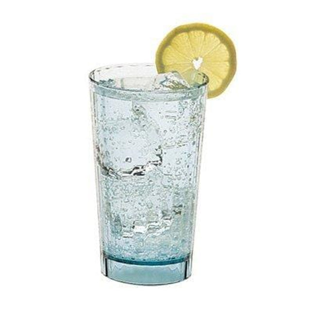 Huntington 12 Pack 16 Ounce Capacity Drinkware Tumblers - Virtually Unbreakable Polycarbonate - Lightweight - Clear Color