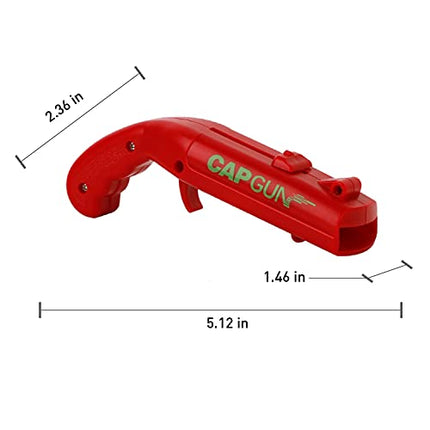Cap Gun Bottle Opener ABS Plastic Launcher Shooter Bottle Opener Shoots Over 5 Meters for Creative Drinking Game,Family Party,Bar,Outdoor party