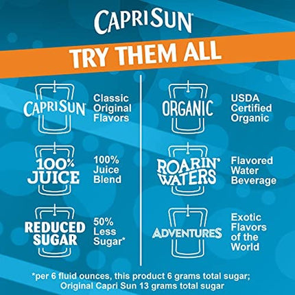 Capri Sun Orange Ready-to-Drink Juice (40 Pouches, 4 Boxes of 10)