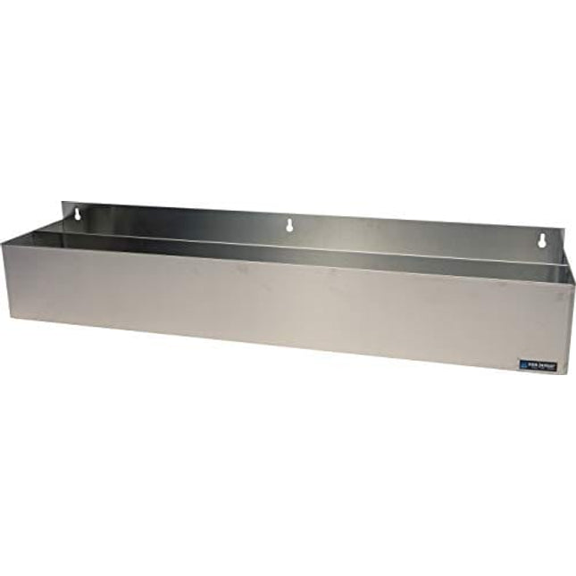 San Jamar B5542 Stainless Steel Single Rail Speed Rack Bottle Holder, 41-1/4" Width x 6" Height x 4-1/8" Depth, Silver