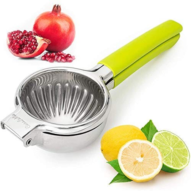 CasaLaMia Lemon Squeezer Lime Squeezer Citrus Squeezer-Portable, Easy to Press and Clean-Premium Quality Stainless Steel Citrus Juicer Hand Press to manually extract lemon, lime, orange juices easily