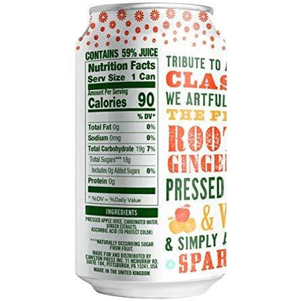 Cawston Press Sparkling Ginger Beer, 11.15 Ounce Cans (Pack of 24)