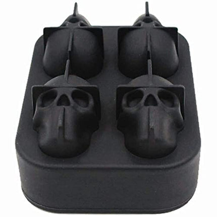 Small Whiskey Ice Ball Mold Skull, 2-Set 8 Small Sphere Ice Cube Molds,1.9x1.6 Inch Small Round Ice Cube Molds, Small Ice Cube Sphere, Small Sphere Ice Cubes, Food-Grade Easy Release Reusable Silicone